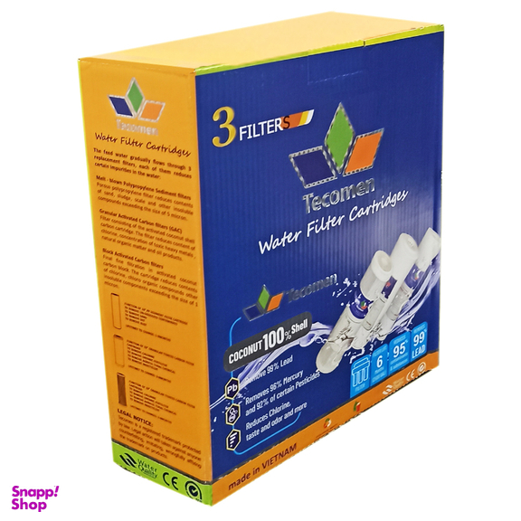 فیلتر تصفیه کننده آب تکومن مدل 3 مرحله pro مجموعه 3 عددی