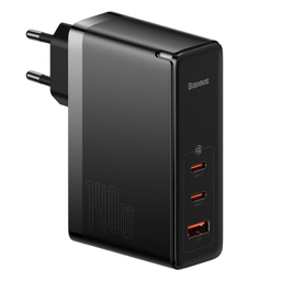شارژر دیواری 140 وات 3 پورت بیسوس مدل CCGP100201 به همراه کابل Type-C طول یک متر