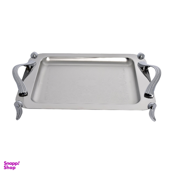 سینی کوچک استیل پایه دار مات یونیک کد 4028