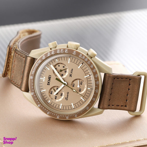 ساعت مچی اسکمی مدل 1982 رنگ خاکی