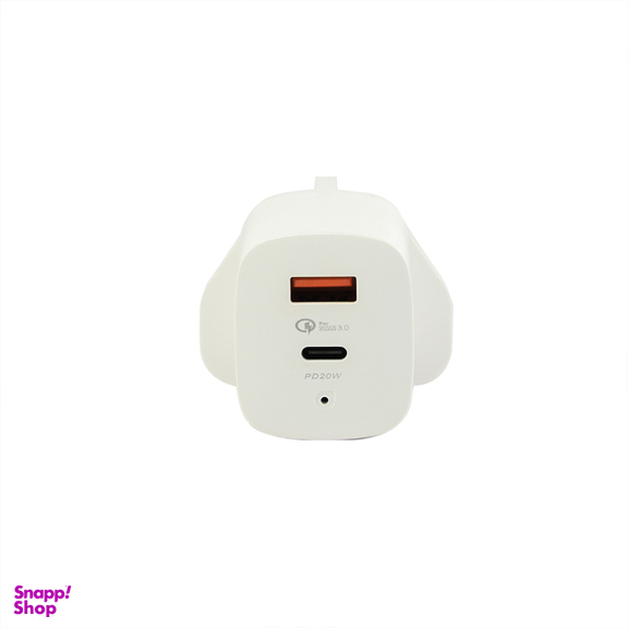 شارژر دیواری 45 وات جی بی کیو مدل HC-P5 به همراه کابل Type-C به Lightning