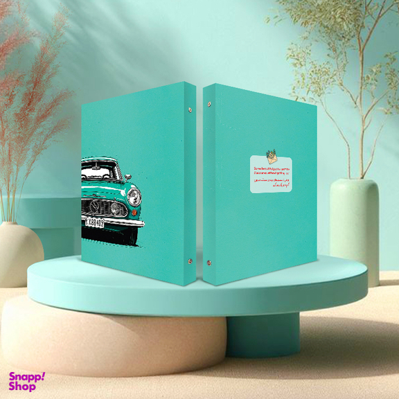 بسته لوازم تحریر پدیده نقش طرح ماشین کلاسیک مجموعه 3 عددی