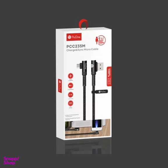 کابل تبدیل USB به microUSB پرووان مدل PCC235 طول 1 متر