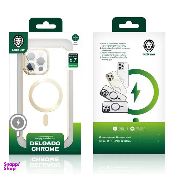 کاور گرین لاین مدل Delgado Chrome مناسب برای گوشی موبایل اپل IPhone 14 Pro Max