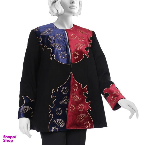 کت زنانه گره استایل مدل سامانتا رنگ مشکی