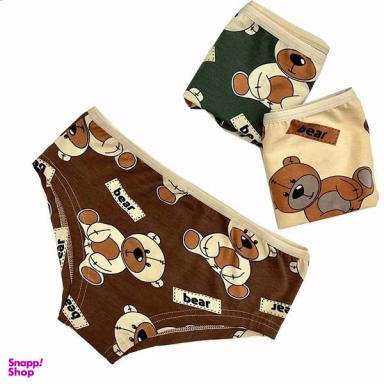 شورت زنانه مدل تدی مجموعه 3 عددی