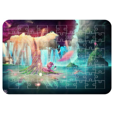 پازل 54 تکه اطلس آبی طرح کارتون یونیکورن مدل P1550