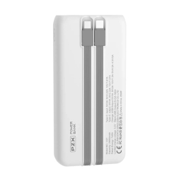 پاوربانک پی زد ایکس مدل V27 Fast Charging 22.5W Cabled ظرفیت 20000 میلی آمپر ساعت