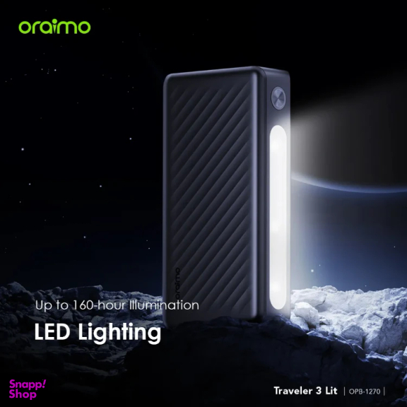 پاوربانک اورایمو مدل Traveler 3 Lit OPB-1270 ظرفیت 27000 میلی‌ آمپر ساعت