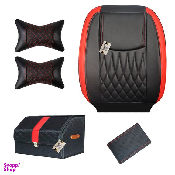 روکش صندلی خودرو سوشیانت مدل نیل مناسب پراید 132 به همراه پشت گردنی و جعبه و دور فرمان