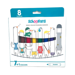 ماژیک جادویی 1+7 رنگ اسکول فنس کد 92406