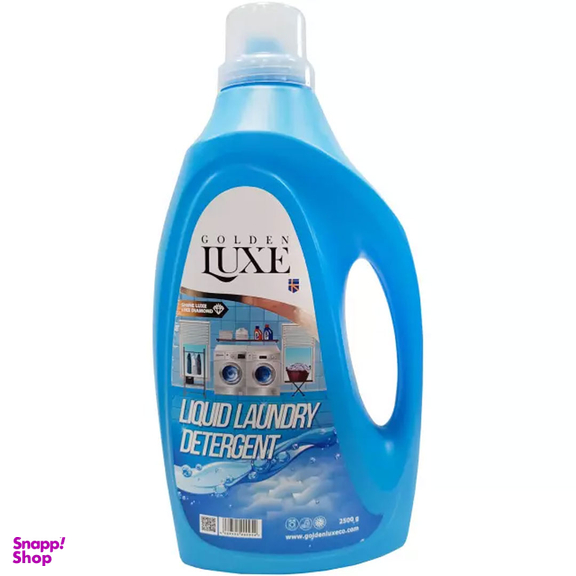 مایع لباسشویی گلدن لوکس مدل پلی‌ اتیلنی آبی وزن 2500 گرم