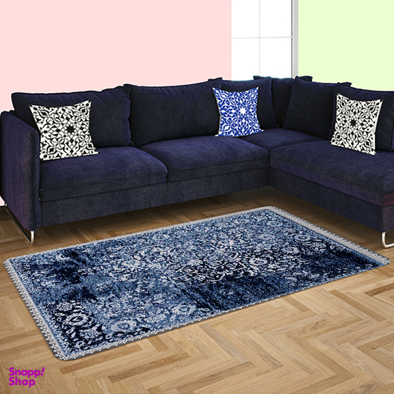 فرش ماشینی چاپی بدون تار و پور هانوکس مدل آباسان کد HAM.271.01