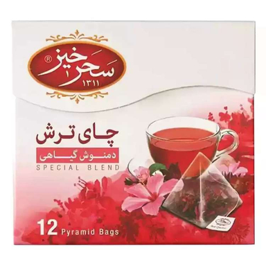 دمنوش چای ترش سحرخیز بسته 12 عددی
