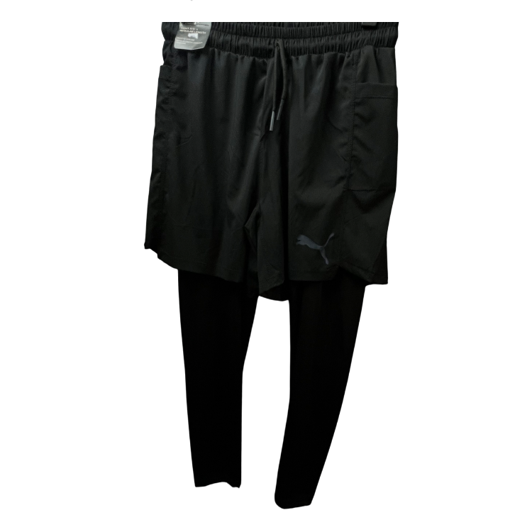 لگینگ شلوارک ورزشی مردانه کد 2462 رنگ مشکی