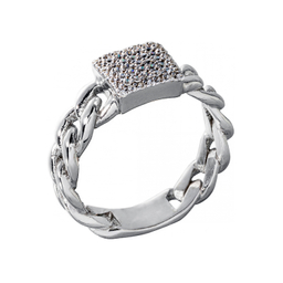 انگشتر طلا 18 عیار زنانه جواهری سون کد 0117