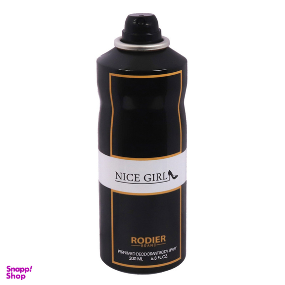 اسپری دئودورانت زنانه رودیر مدل NICE GIRL حجم 200 میلی لیتر