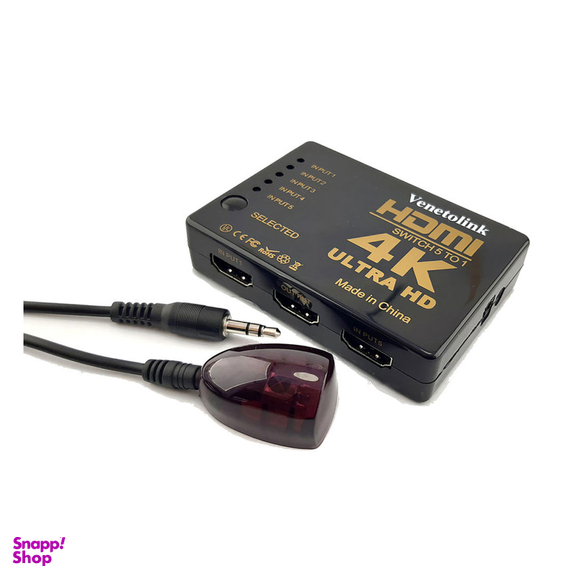 سوییچ تصویر 5 پورت HDMI ونتولینک (Venetolink) مدل UH 501