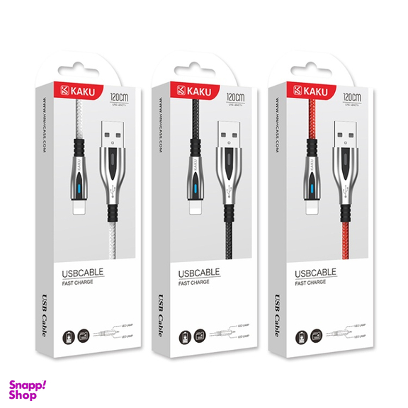 کابل شارژ USB به Lightning کاکوسیگا مدل KSC-097 طول ۱.۲ متر