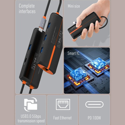 هاب 6 پورت USB-C الدینیو مدل DS-26U