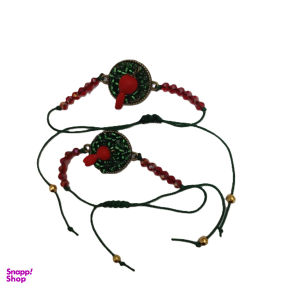 دستبند دخترانه طرح انار یلدایی کد 31307 بسته 2 عددی