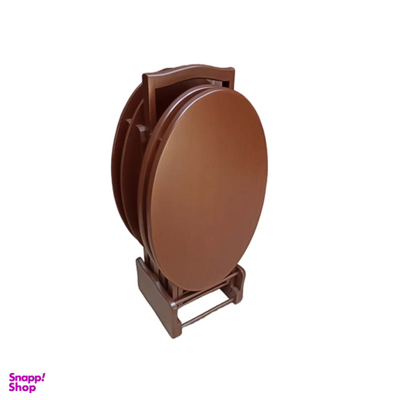 میز عسلی تاشو بیضی کد B100 مدل ۴ تکه
