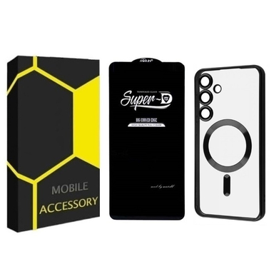 محافظ صفحه نمایش و کاور موبایل مدل Magsafe مناسب سامسونگ Galaxy S24 FE