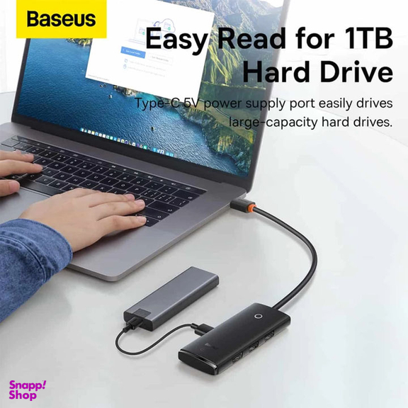 هاب 4 پورت Type-C بیسوس مدل AirJoy Series