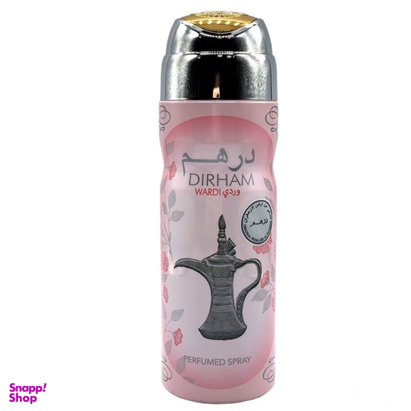اسپری خوشبو کننده بدن زنانه ارض الزعفران مدل Dirham Pink حجم 200 میلی لیتر