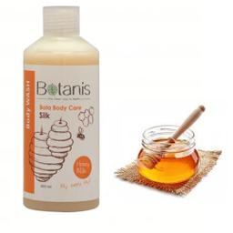 شامپو بدن بوتانیس (Botanis) مدل Honey & Milk حجم 400 میلی لیتر