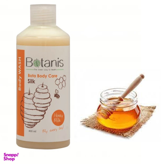 شامپو بدن بوتانیس (Botanis) مدل Honey & Milk حجم 400 میلی لیتر