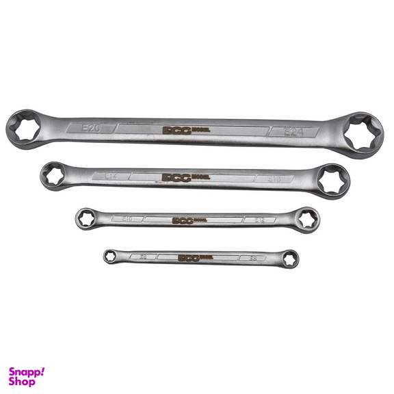 آچار دو سر رینگی مدل داگ کد YP-E06-E24MM مجموعه 4 عددی