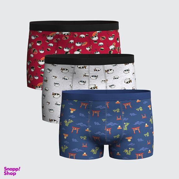 شورت مردانه ال سی وایکیکی مدل TURK405 مجموعه 3 عددی