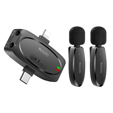میکروفون یقه ای دو کاربر Lightning/Type-C یسیدو مدل YESIDO KR15