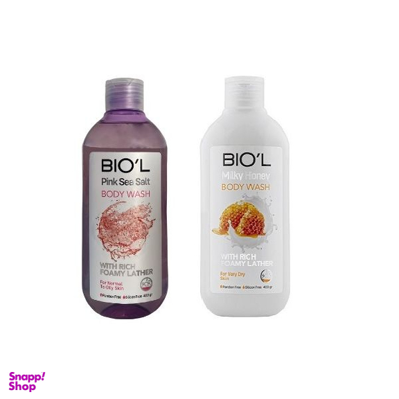 شامپو بدن بیول مدل pink honey حجم 400 میلی لیتر بسته 2 عددی