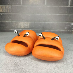 دمپایی دخترانه پاپا مدل حلزونی رنگ نارنجی