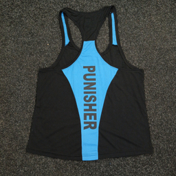 ست تاپ و شلوارک و اسکارف ورزشی مردانه کد 1604 رنگ مشکی آبی