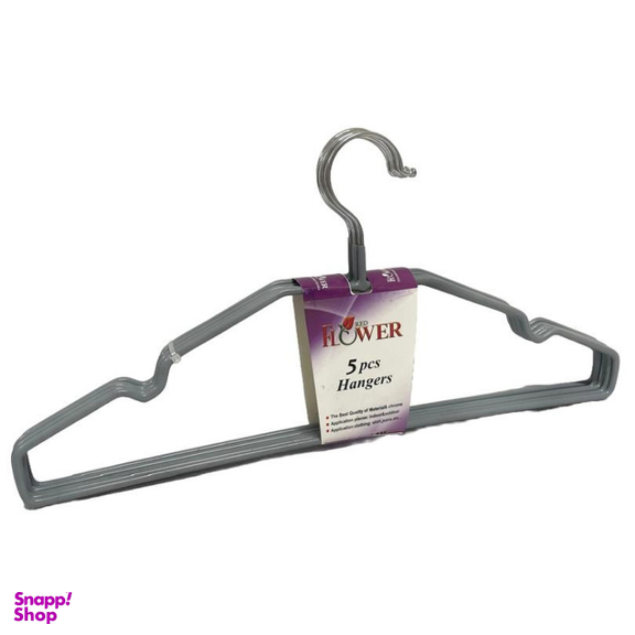 چوب لباسی ردفلاور روکش دار مدل A-831 بسته 5 عددی