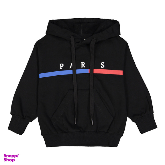 هودی پسرانه مادر مدل هیلتون رنگ مشكی