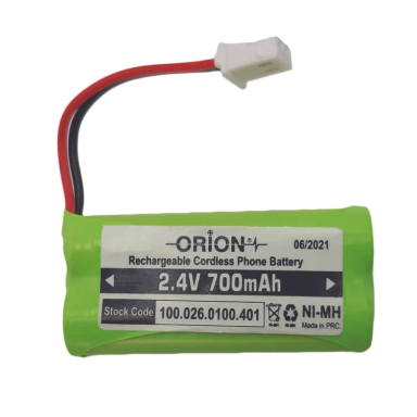 باتری تلفن بی سیم اوریون مدل 2.4V 700mAh