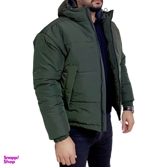 کاپشن مردانه مدل باکسی کد 2 رنگ سبز