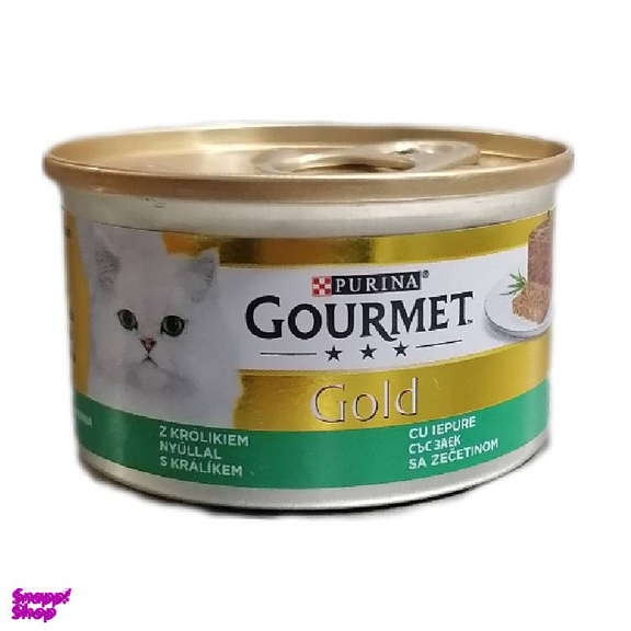 کنسرو گربه گورمت پورینا با طعم خرگوش وزن 85 گرم