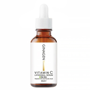 سرم روشن کننده پوست ژیناژن مدل Vitamin C مناسب پوست چرب حجم 30 میلی لیتر