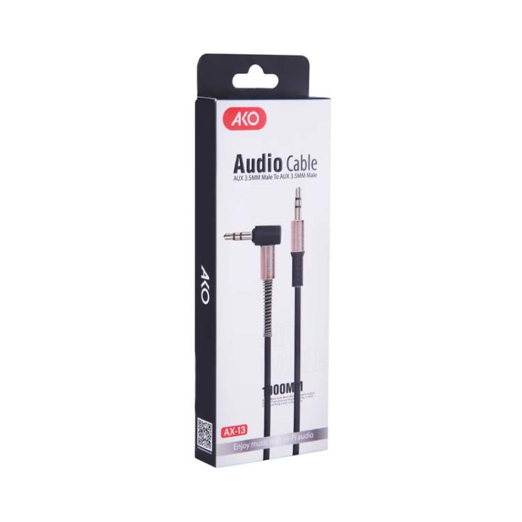 کابل Jack 3.5mm AUX آکو مدل AX-13 طول 1 متر