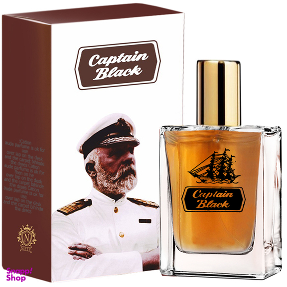 ادوپرفیوم مردانه نیفتی مدل کاپیتان بلک حجم 50 میلی لیتر