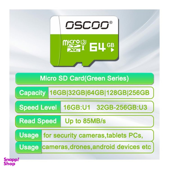 کارت حافظه microSDXC اوسکو  مدل U3I ظرفیت 32 گیگابایت