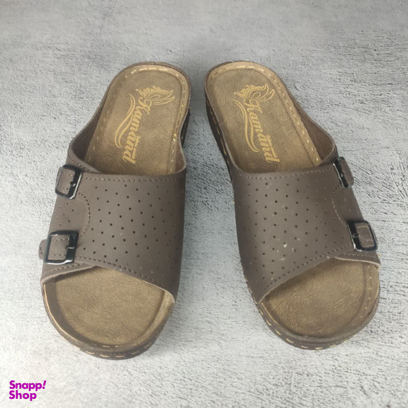 دمپایی طبی زنانه کمند مدل 109 رنگ شکلاتی