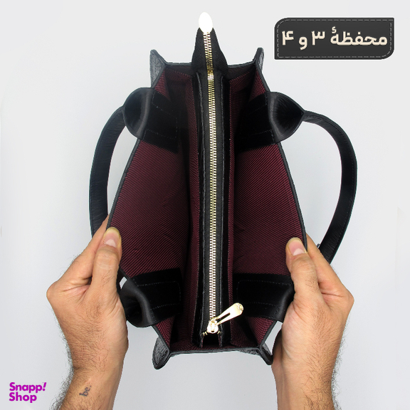 کیف چرم طبیعی زنانه کروکو مدل fateh 129