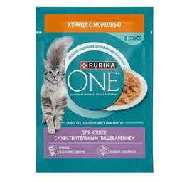 پوچ گربه پورینا مدل One کد 188 طعم مرغ وزن 75 گرم