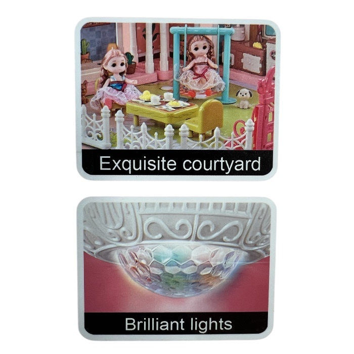 اسباب بازی خانه عروسکی طرح قلعه ویلایی 002